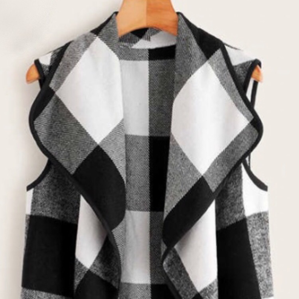 Gingham/Plaid Vest